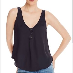 Black flowy Joie Silk Tank Top Blouse Womens size XS